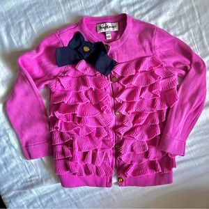 Juicy couture girls ruffled cardigan